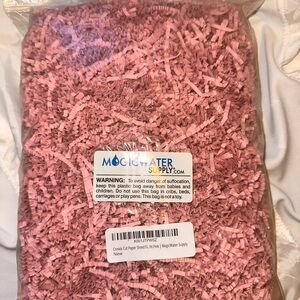 Pink Crinkle Cut Paper Shred